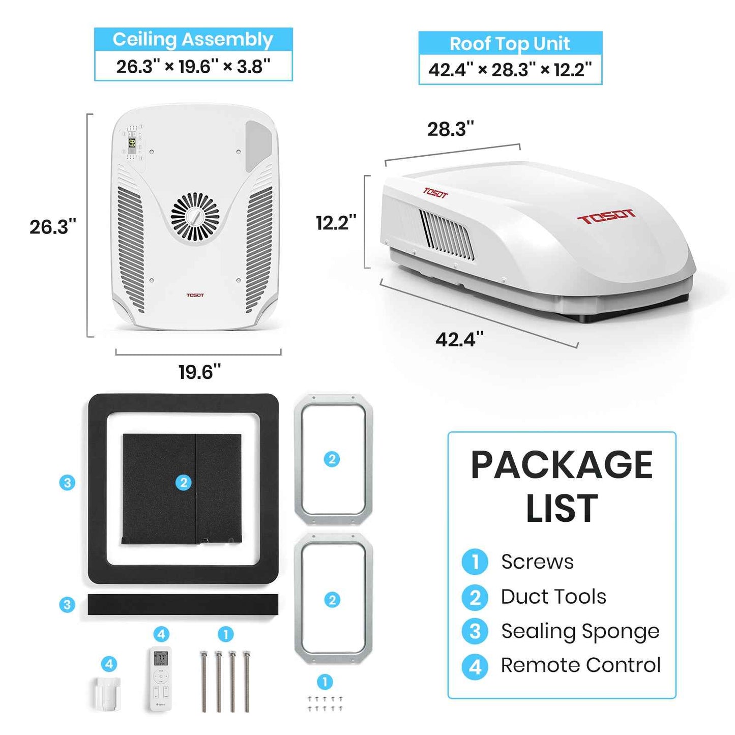 16,000 BTU RV Air Conditioner with Heat Pump
