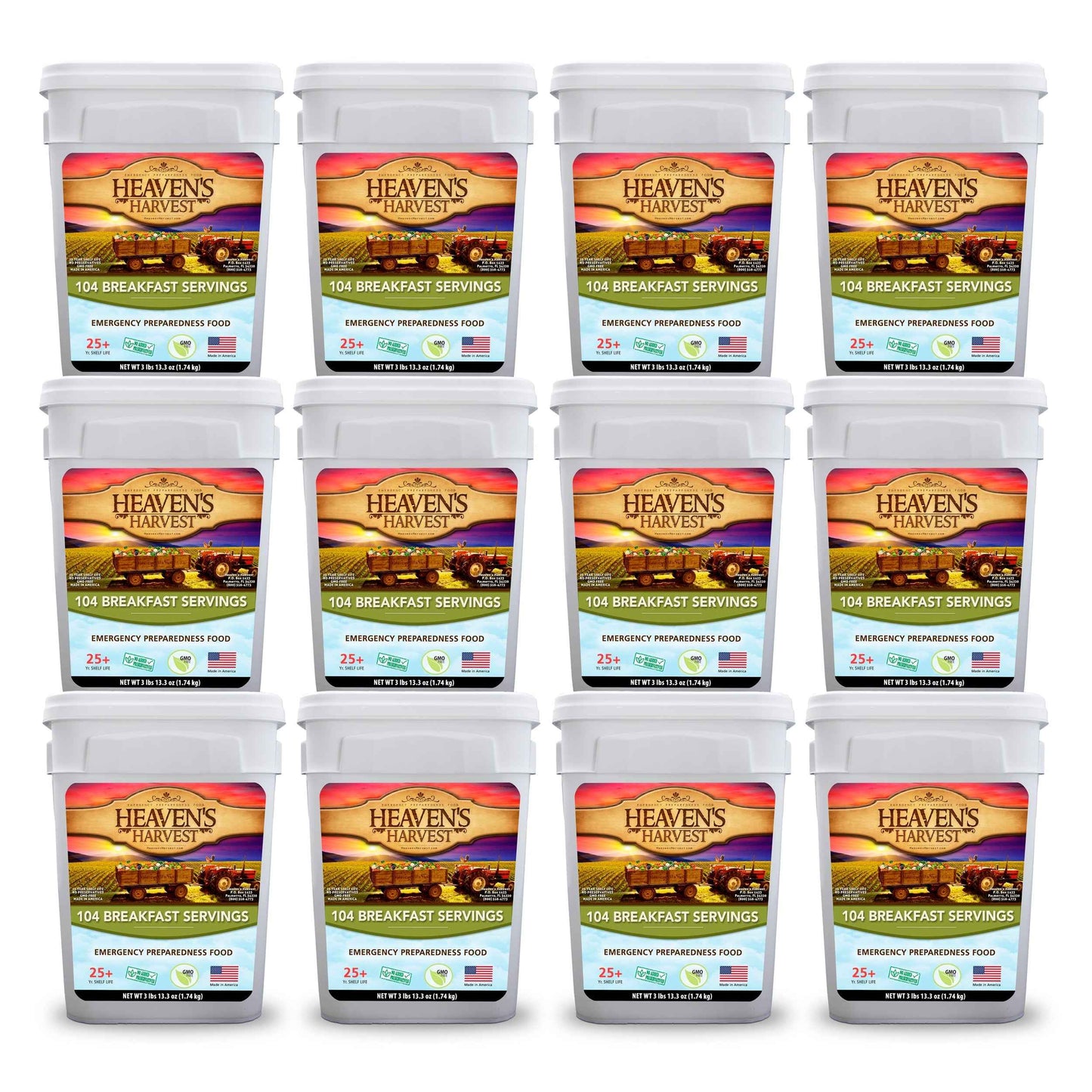 Combo Kit - Breakfast, Entree + Protein - 12 Months - Emergency Survival Food Kit