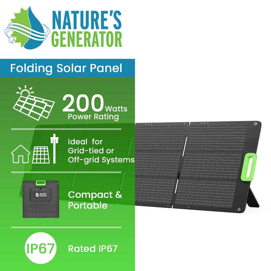 Nature's Generator 200W Folding Solar Panel