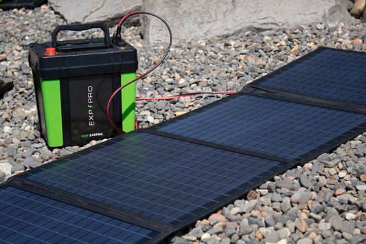 EXP240PRO + 100 Watt Solar Panel Bundle - East Bay Industries