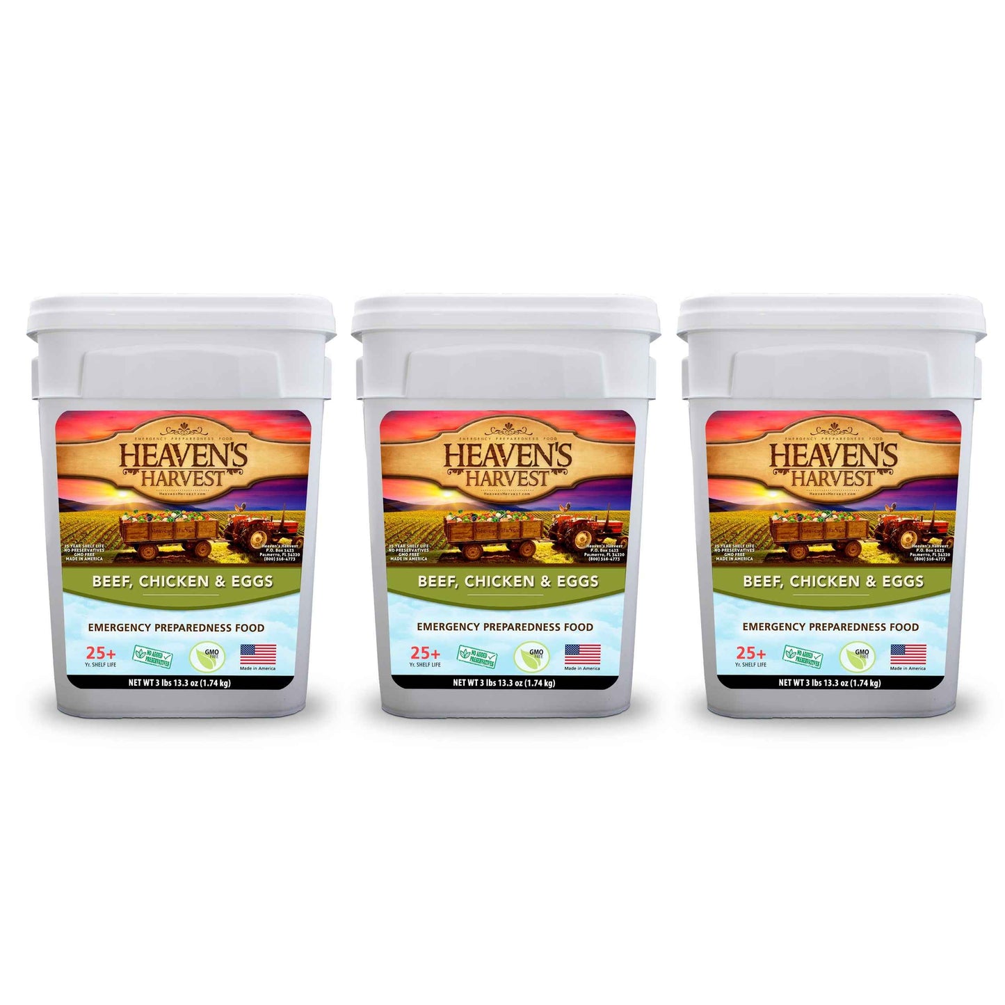 Combo Kit - Breakfast, Entree + Protein - 3 Months - 308 Servings - Emergency Survival Food Kit