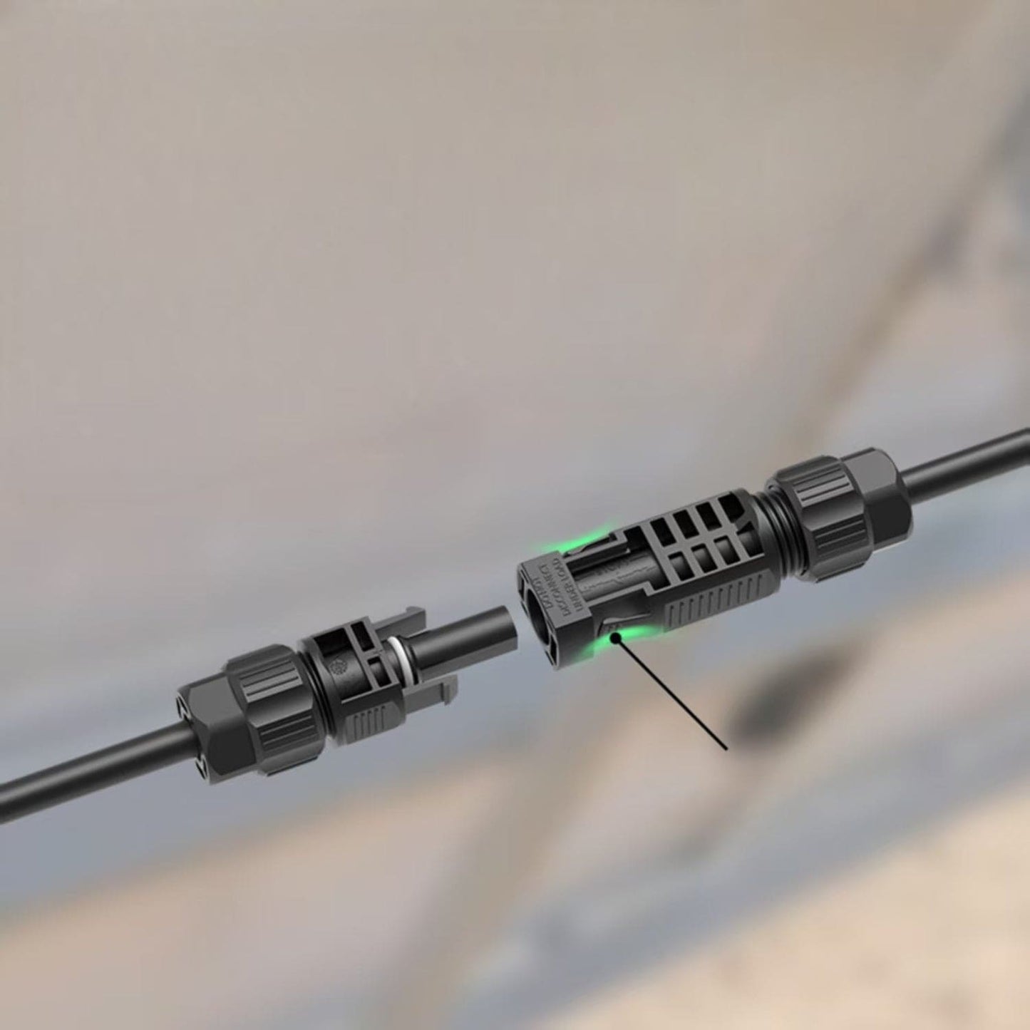 50 Foot Quick Release MC4 Extension Cables for MyGrid 10K System - East Bay Industries
