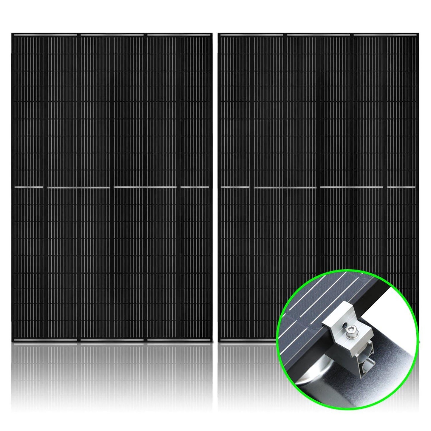 410 Watt Monocrystalline Solar Panel (2 Pack) With Solar Panel Mount Rack - East Bay Industries