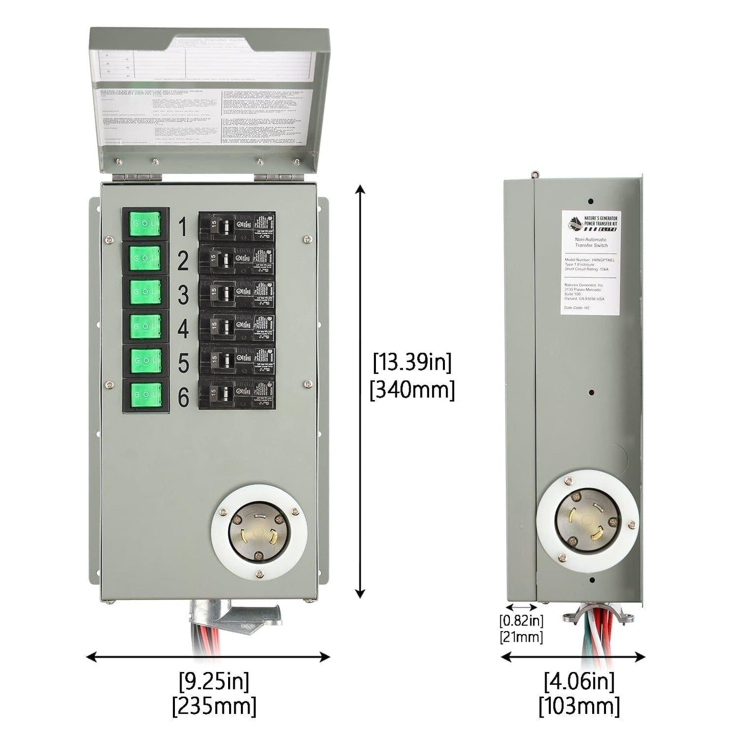 Nature's Generator Power Transfer Switch Kit - Elite - East Bay Industries