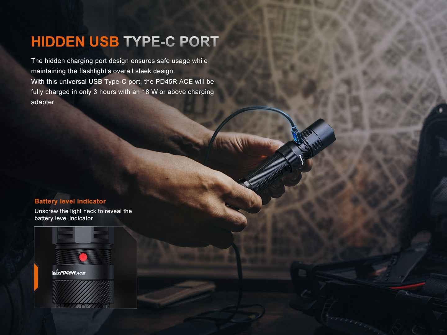 Fenix PD45R ACE Multi-Mode Tactical Flashlight