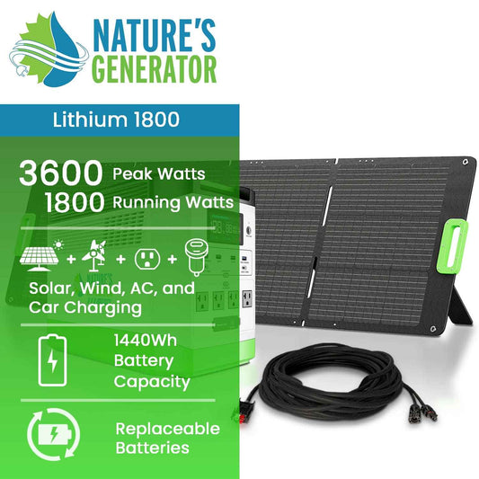 Nature's Generator Lithium 1800 Solar Generator