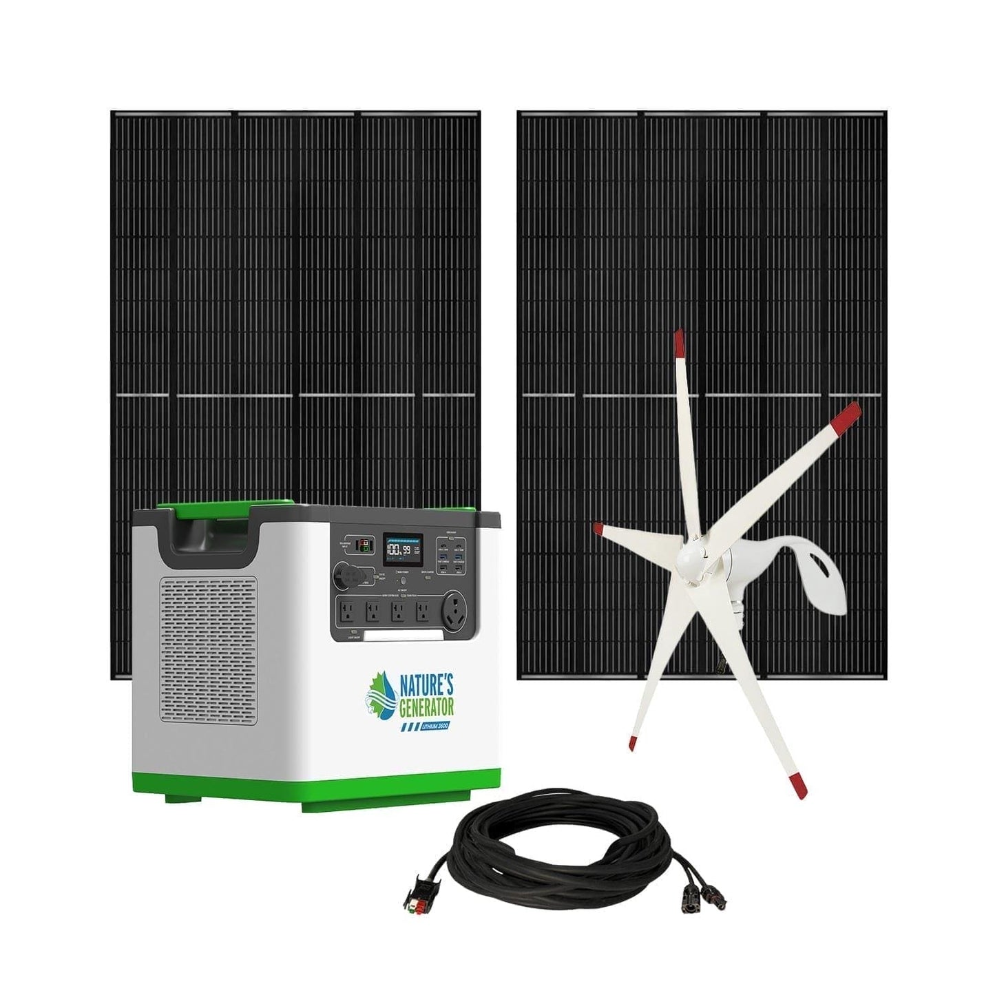 Nature's Generator Lithium 3600 Solar and Wind Generator - East Bay Industries