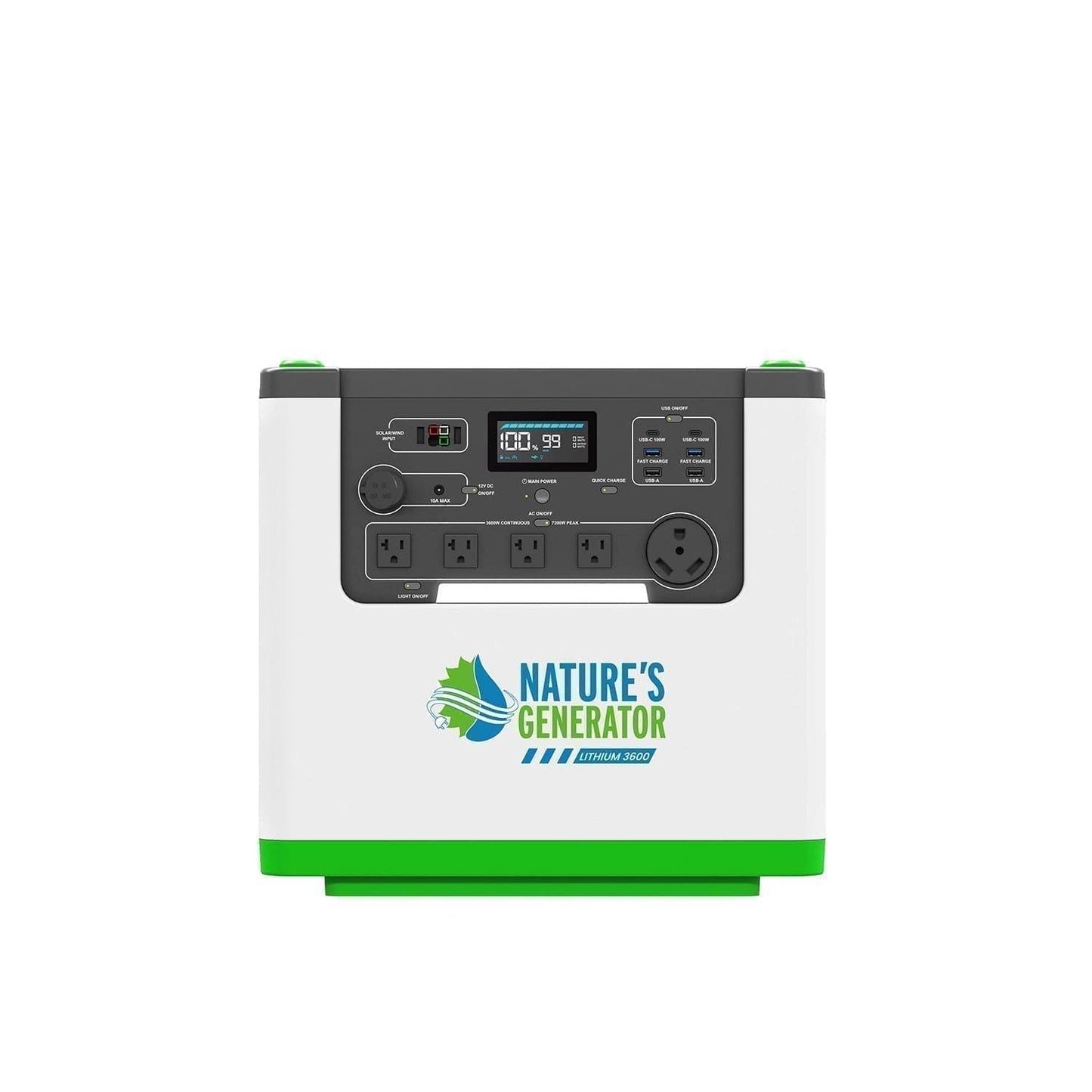 Nature's Generator Lithium 3600 Solar and Wind Generator - East Bay Industries
