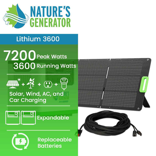 Nature's Generator Lithium 3600 Solar Generator