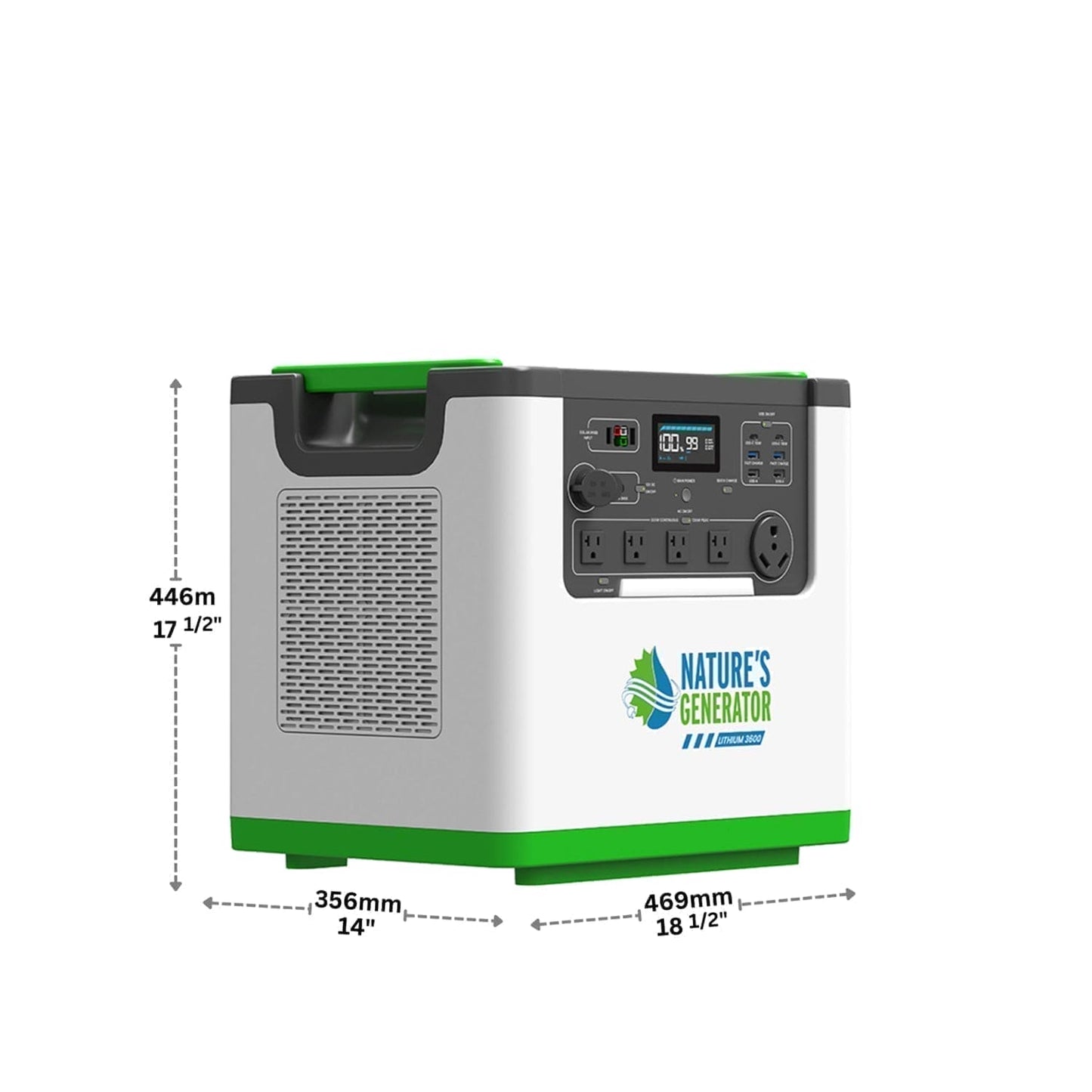 Nature's Generator Lithium 3600 Solar Generator - East Bay Industries