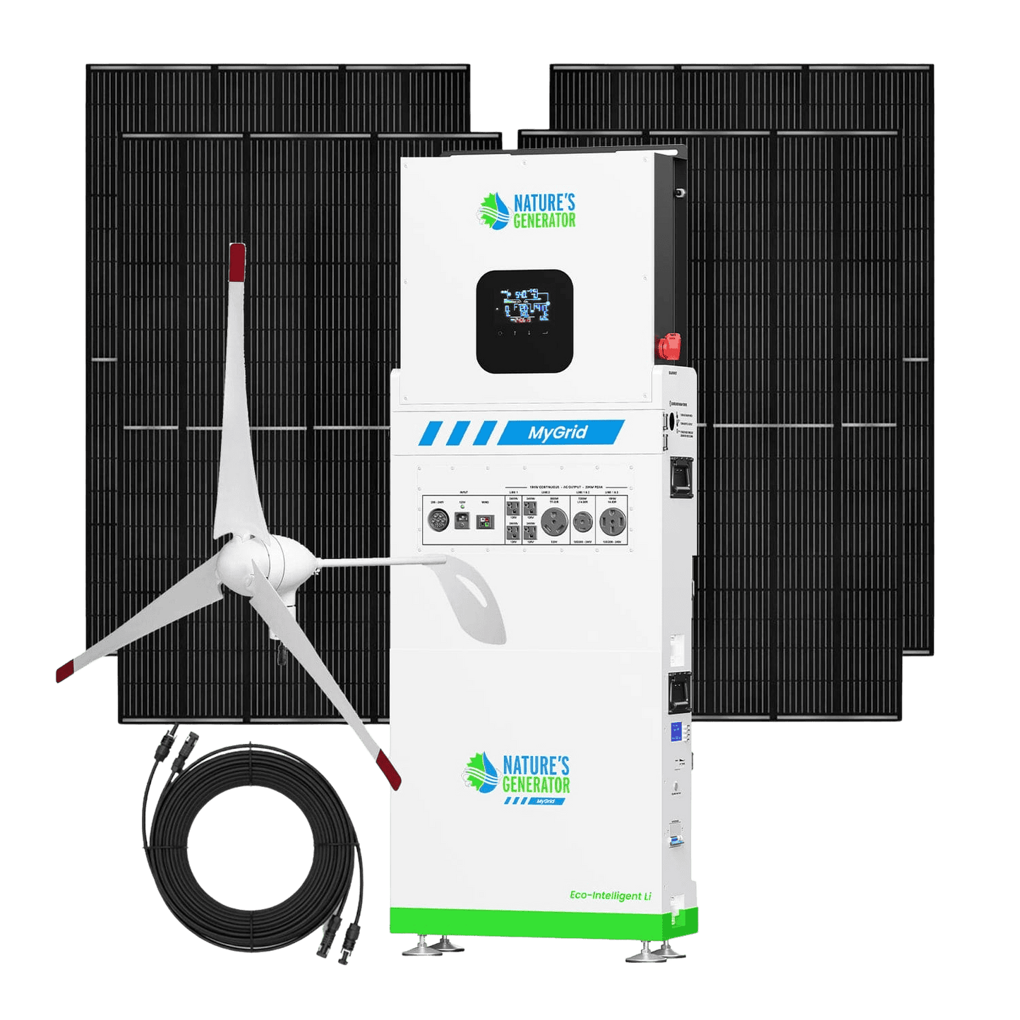Nature's Generator MyGrid 10K Solar and Wind Generator Home