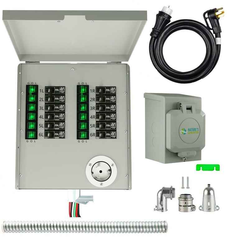 Nature's Generator Lithium 6000 and Transfer Switch