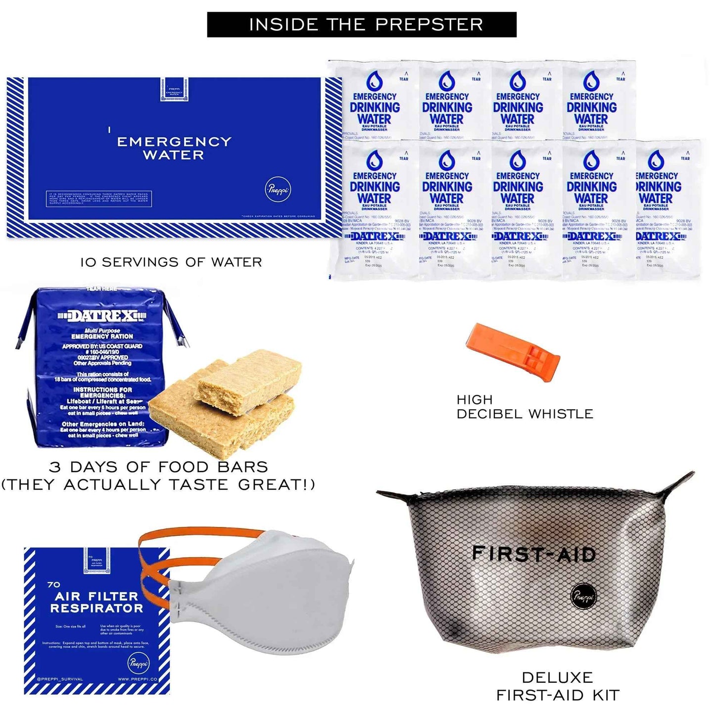 Preppi | The Prepster Backpack | 3-Day Emergency Bag