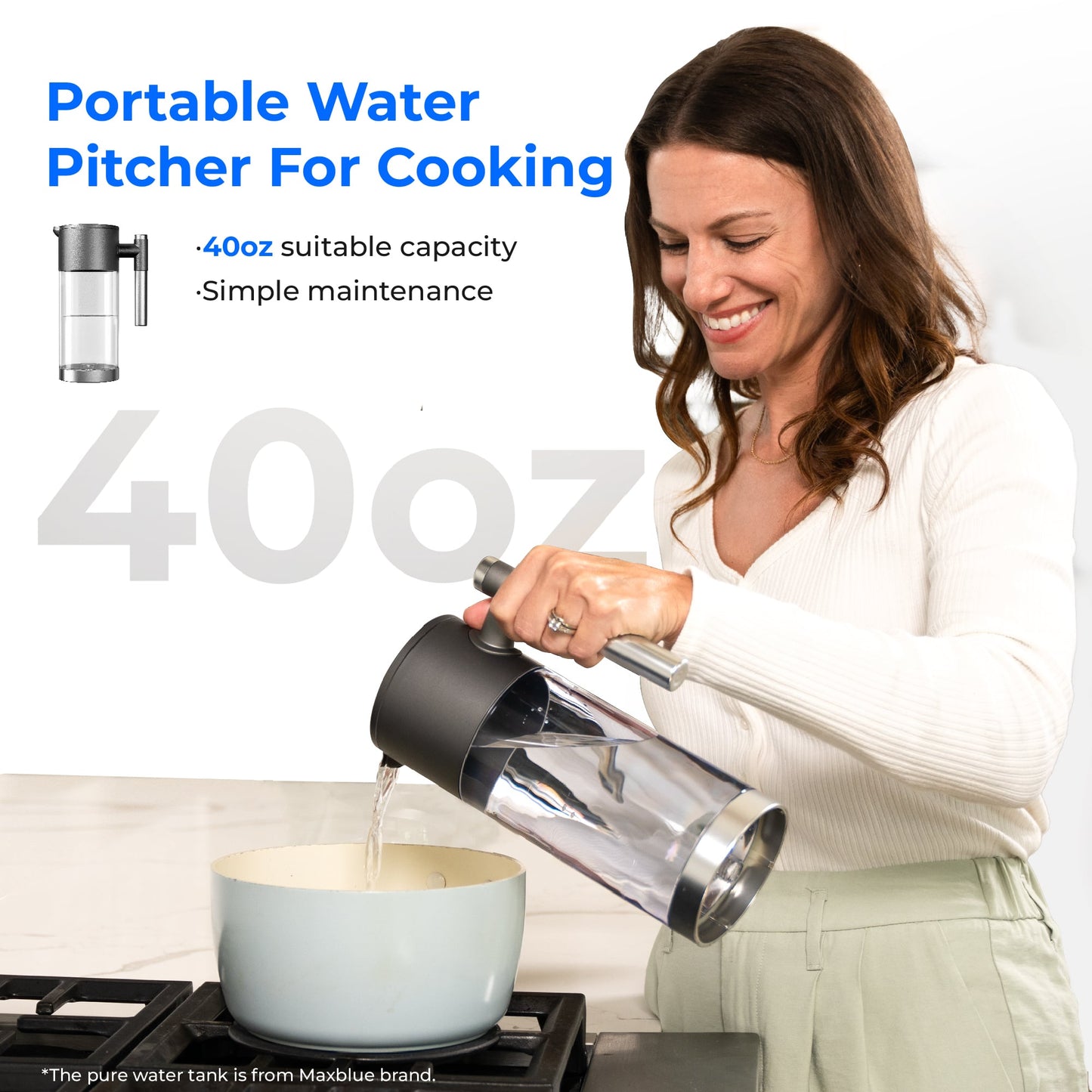 Waterdrop Reverse Osmosis Hot Cold Water Dispenser, A2