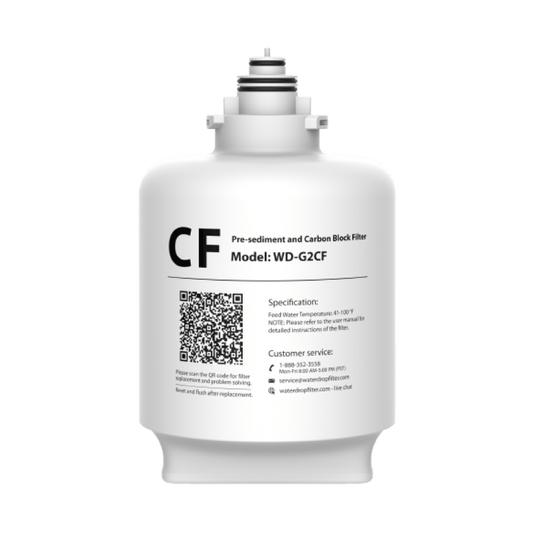 WD-G2CF Filter for Waterdrop G2P600 & G2 Series Reverse Osmosis System - East Bay Industries
