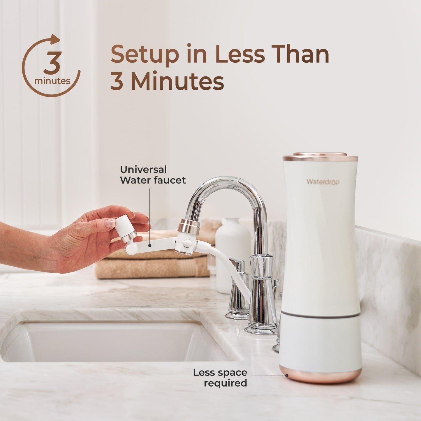 Waterdrop Skincare Face Washer With Water Filter Faucet
