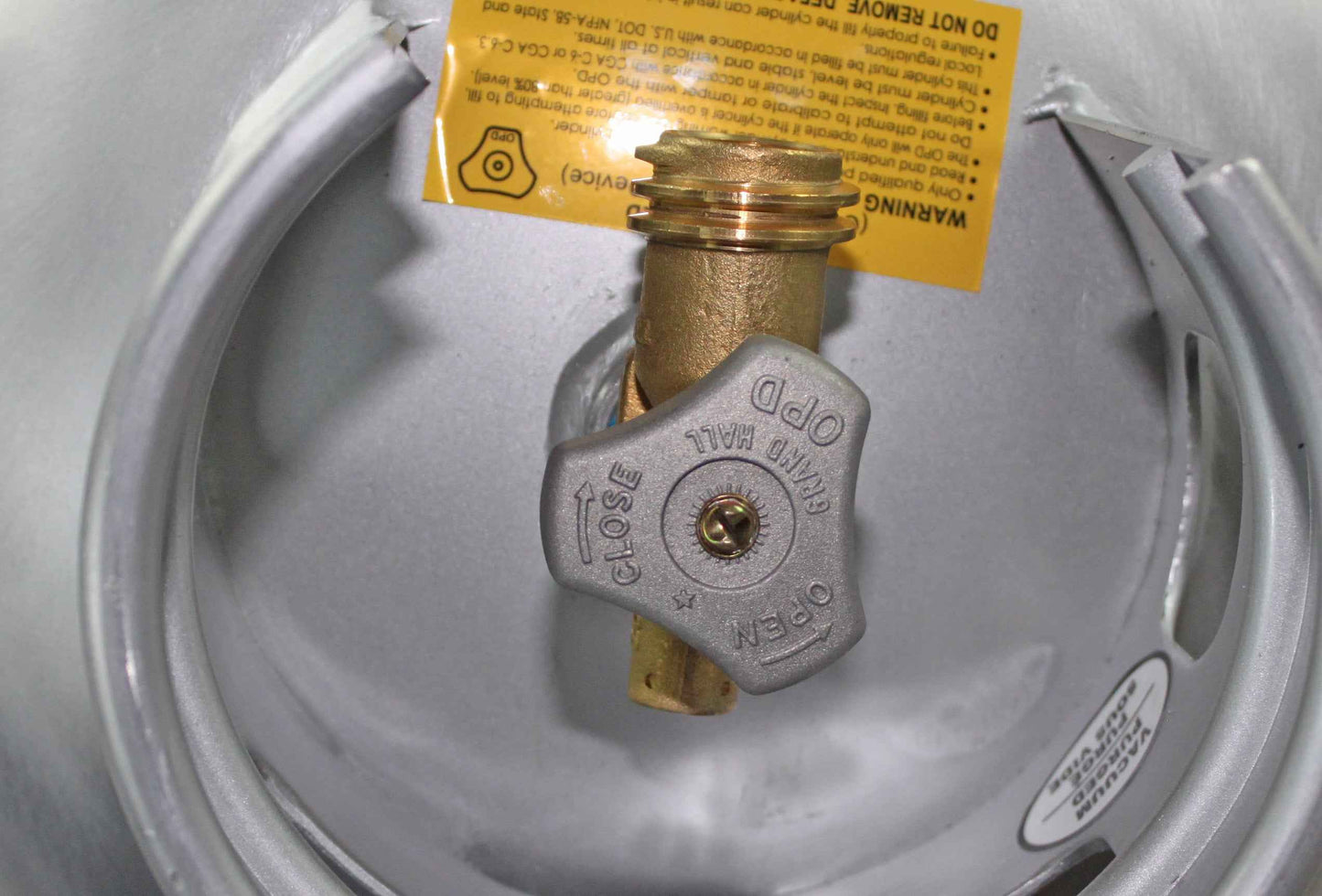 Flame King Lightweight Aluminum 40lb Propane Tank Cylinder Premium OPD Valve