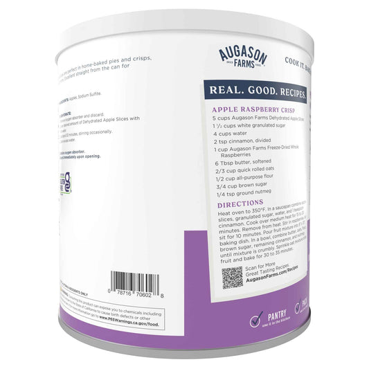 Dehydrated Apple Slices Can, 20 Servings