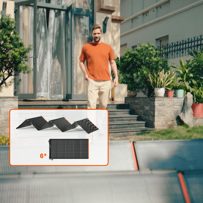 Jackery SolarSaga 500W Solar Panel Array 6-Pack