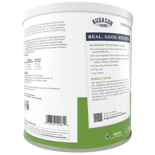 Instant Mashed Potatoes Can, 30 Servings