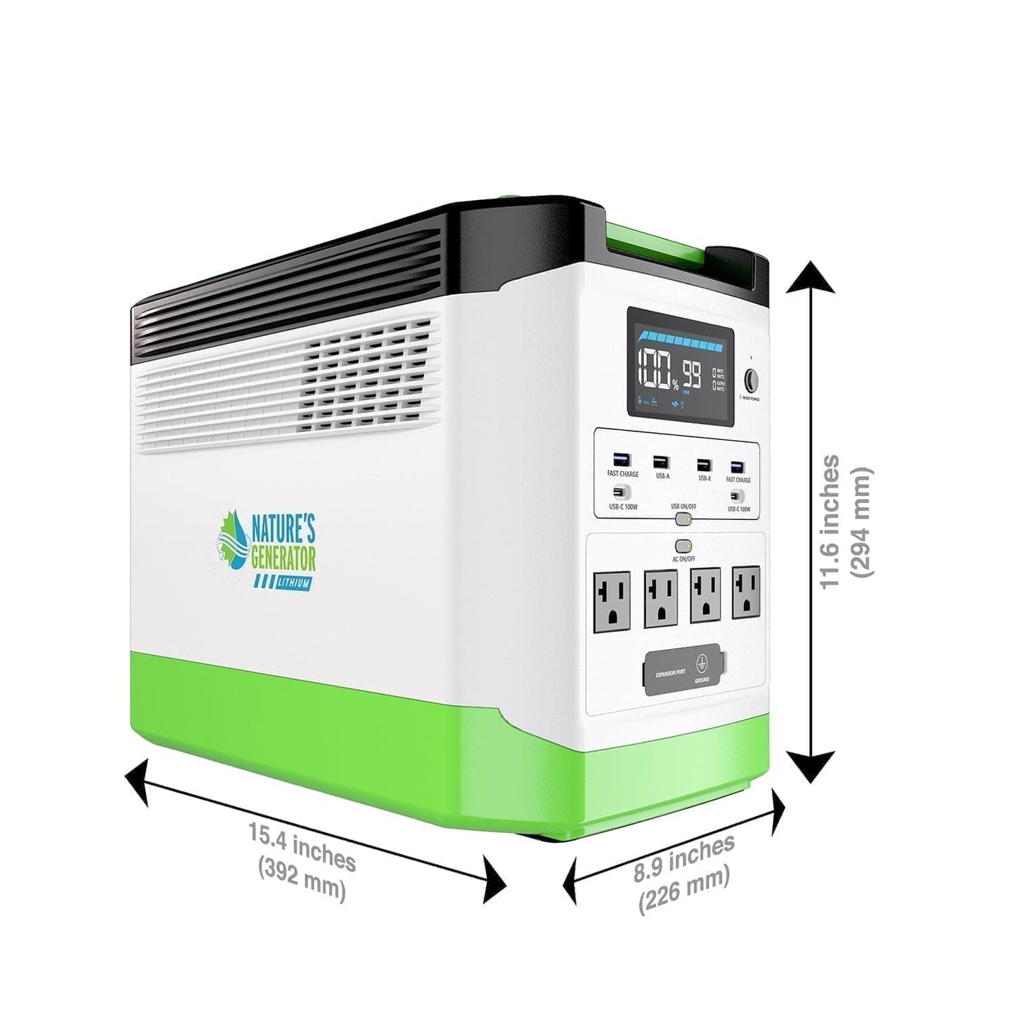 Nature's Generator Lithium 1800 Power Station - East Bay Industries