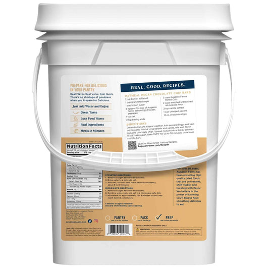 Old Fashioned Rolled Oats 4 Gallon Pail, 113 Servings