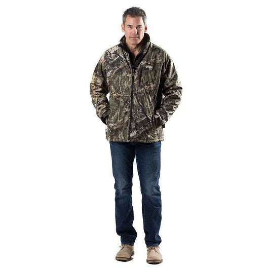 Sahara Men's Heated Hunting Jacket - Mossy Oak Camo