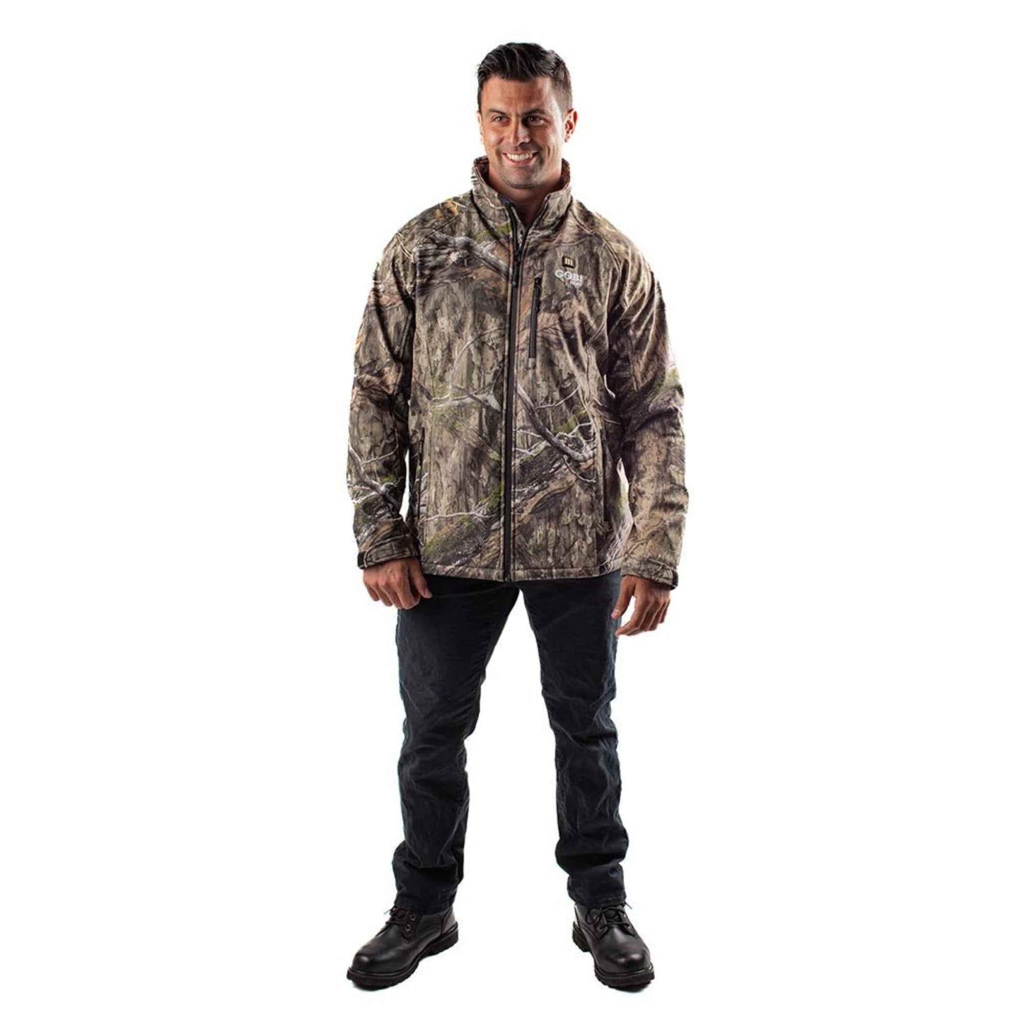 Sahara Men's Heated Hunting Jacket - Mossy Oak Camo