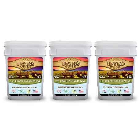Breakfast Bucket - 3 Pack - Emergency Survival Food Kit