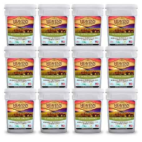 Entree Bucket - 1 Person 1 Month - 72 Servings - Emergency Survival Food Kit