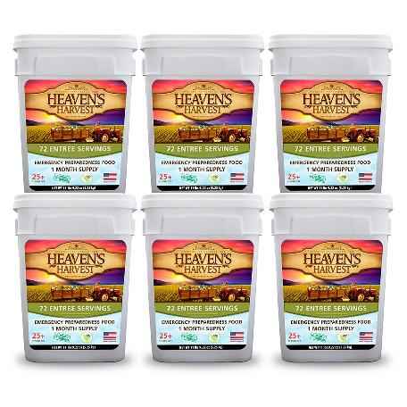 Entree Bucket - 1 Person 1 Month - 72 Servings - Emergency Survival Food Kit