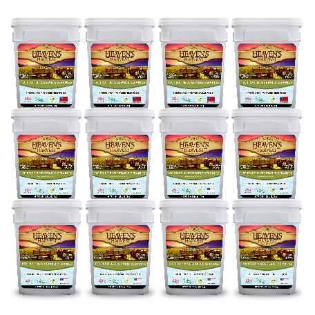 Fruit & Vegetable Bucket - 12 Pack - Emergency Survival Food Kit