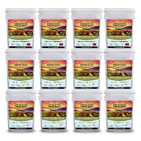 Protein Booster Bucket - 12 Pack - Emergency Survival Food Kit