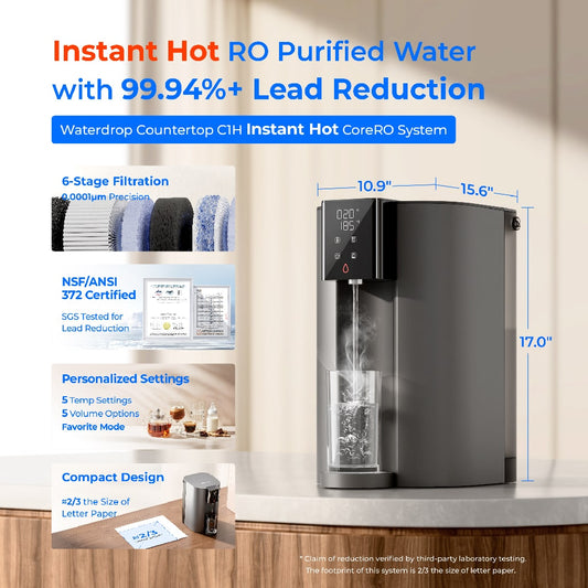 Waterdrop C1H Instant Hot Water Reverse Osmosis System - East Bay Industries