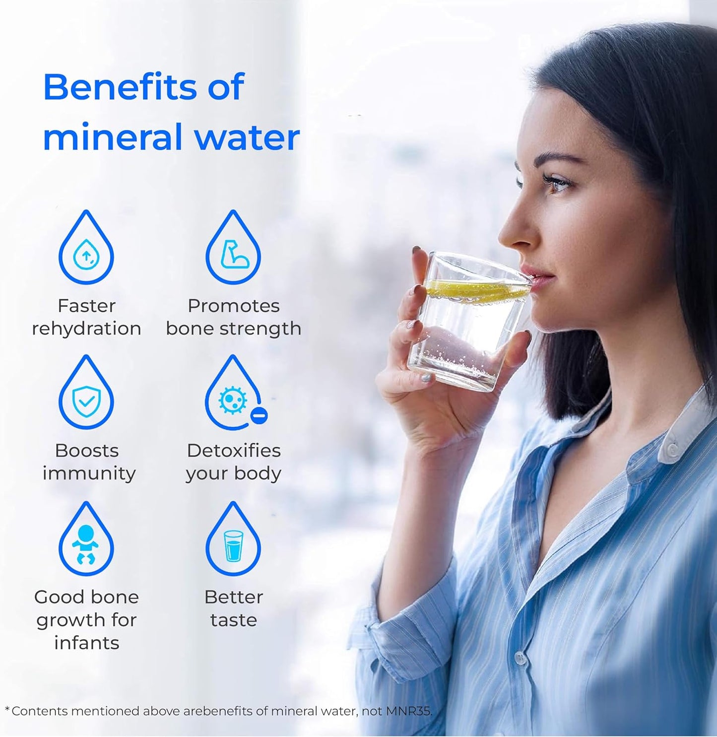 Remineralization Filter for Waterdrop Undersink Reverse Osmosis Systems-Waterdrop MNR35