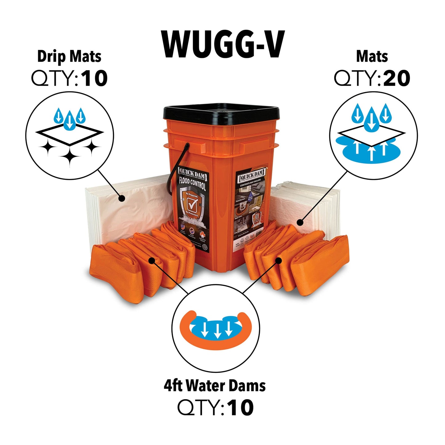 Indoor Grab & Go Bucket Kits - East Bay Industries