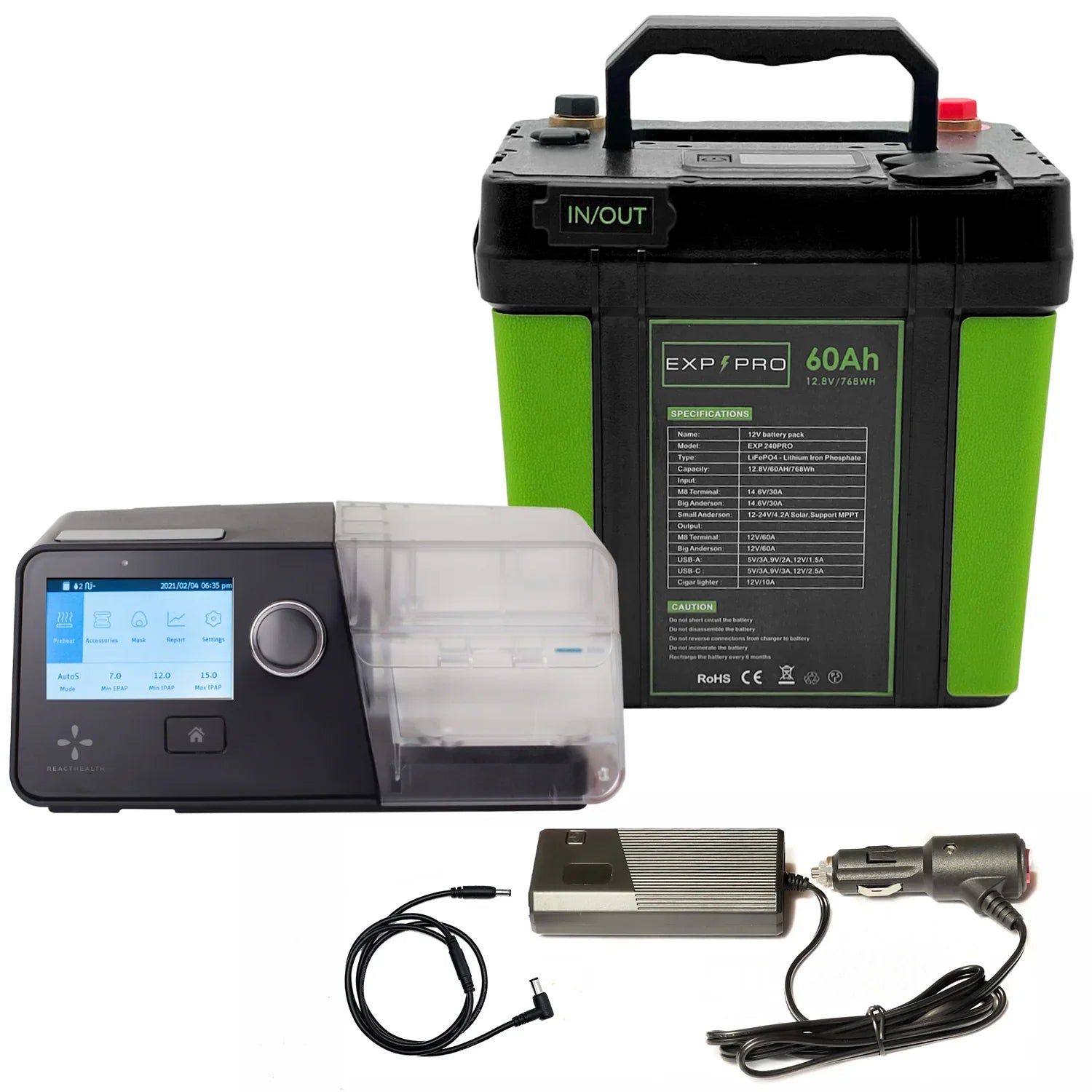 EXP PRO Solar CPAP Backup Power
