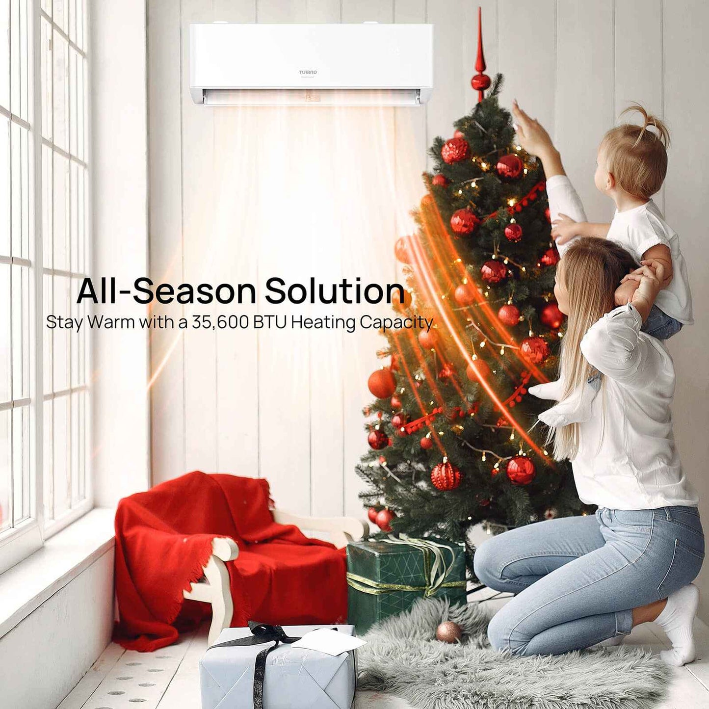 Greenland 42,000 BTU Penta-Zone(5) Mini Split AC with Heat Pump (R454B)