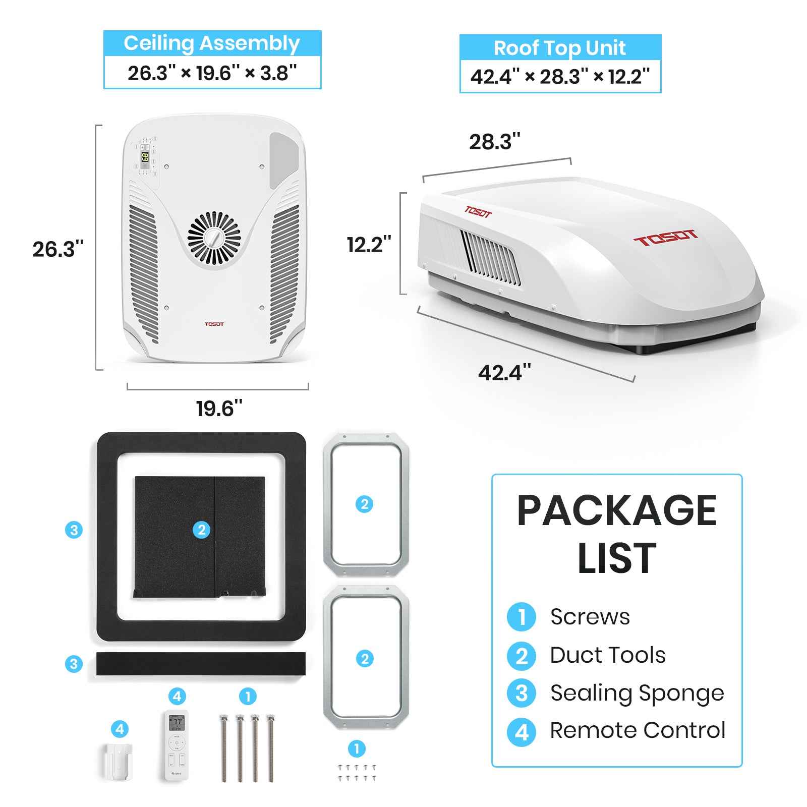 16,000 BTU RV Air Conditioner with Heat Pump