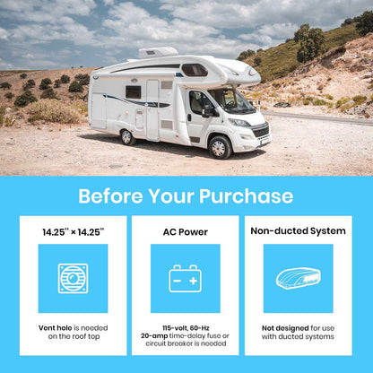16,000 BTU RV Air Conditioner with Heat Pump
