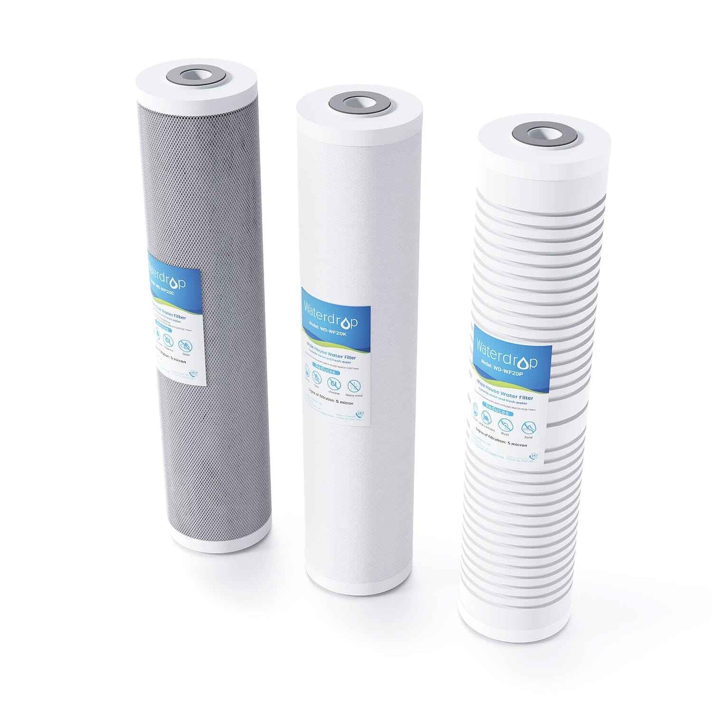 Replacement WD-WF20PG for WD-WHF3T-PG Whole House 3-stage Home Filtration System