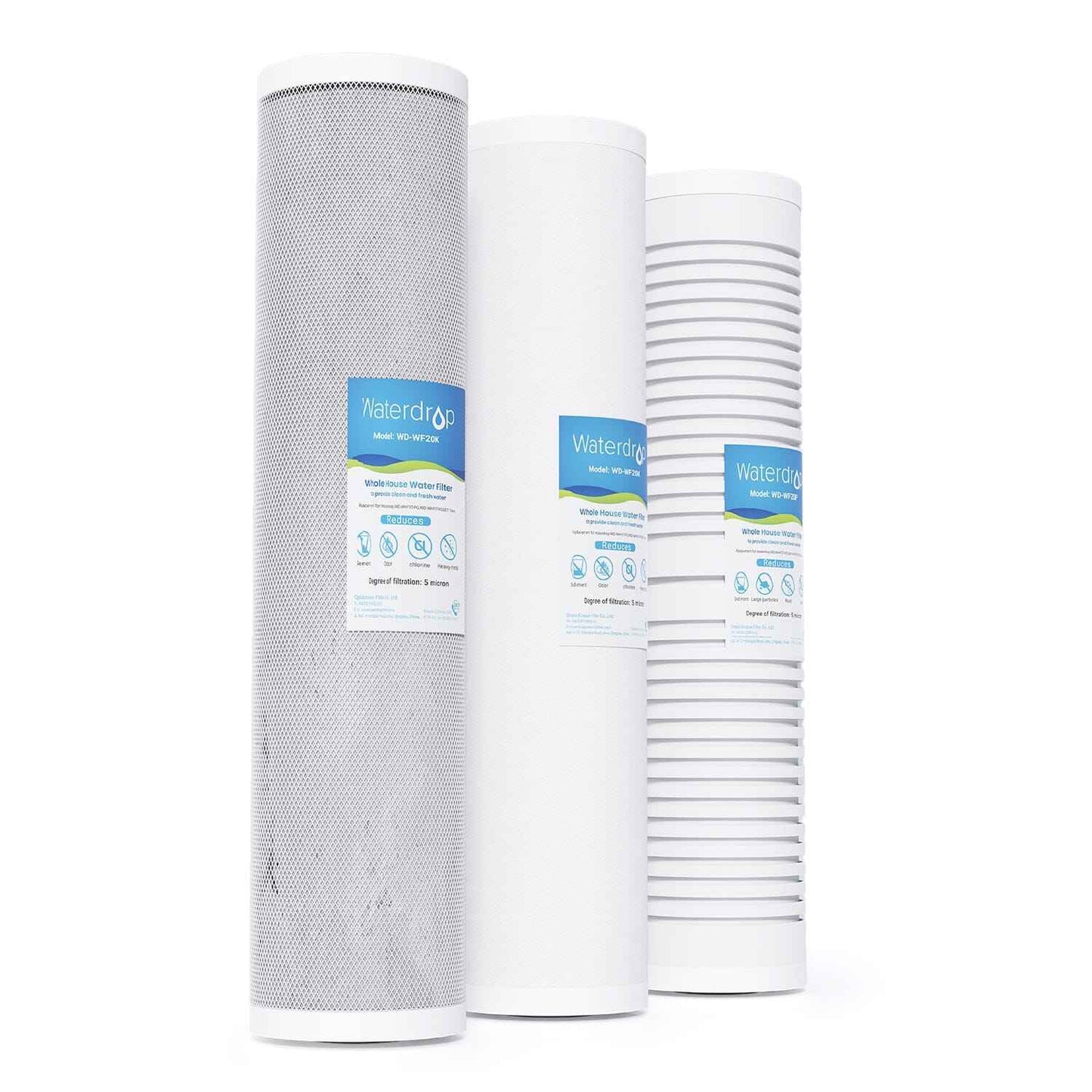 Replacement WD-WF20PG for WD-WHF3T-PG Whole House 3-stage Home Filtration System