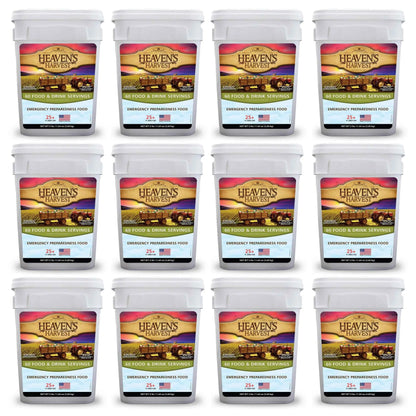 1 Week Kit -Starter Food & Drink Bucket - 1 Person 1 Week - 60 Servings - Emergency Survival Food Kit