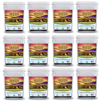Organic Meal Bucket - 1 Person 1 Week - 62 Servings -  Emergency Food Survival Kit