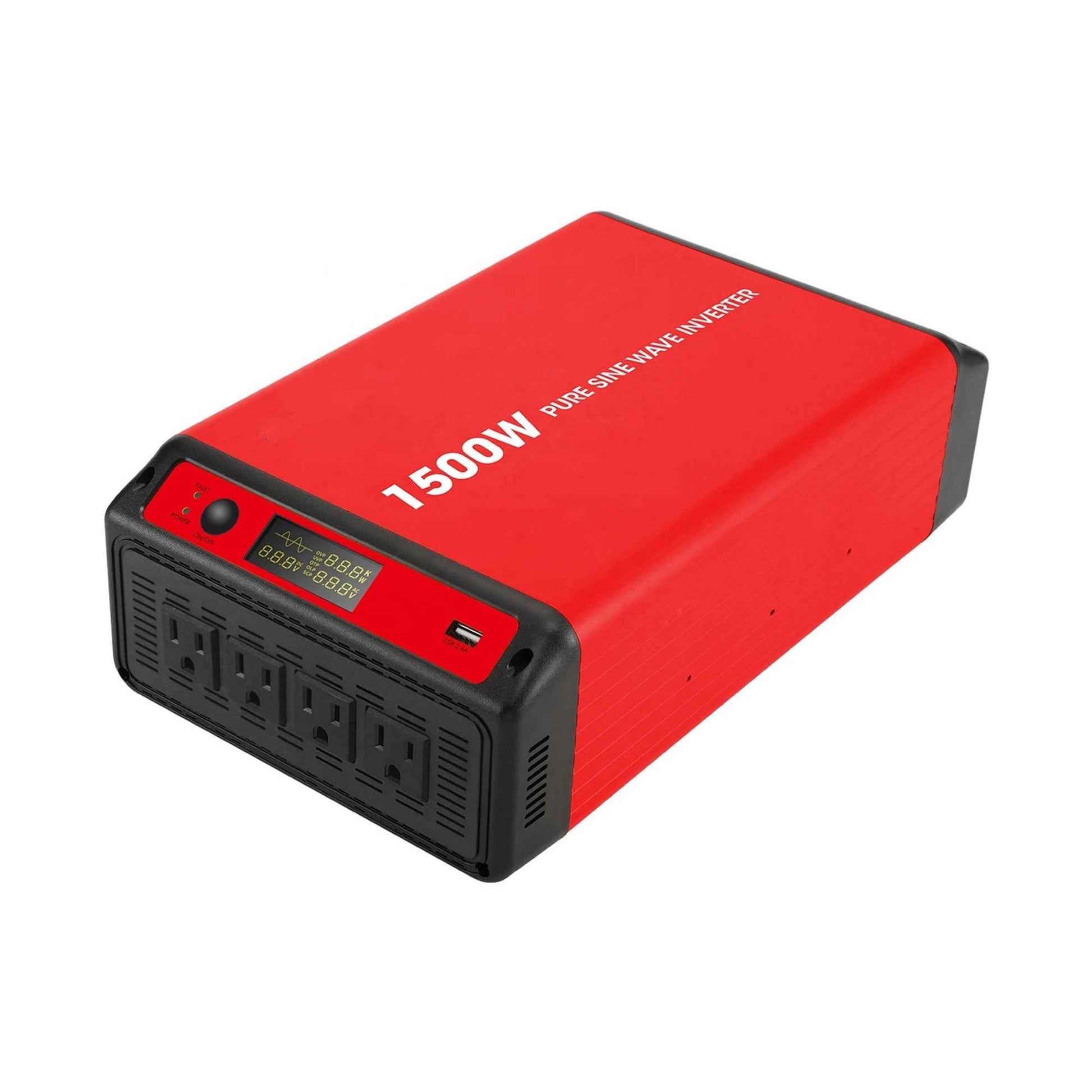 ACOPOWER 1500W 12V Pure Sine Wave Inverter