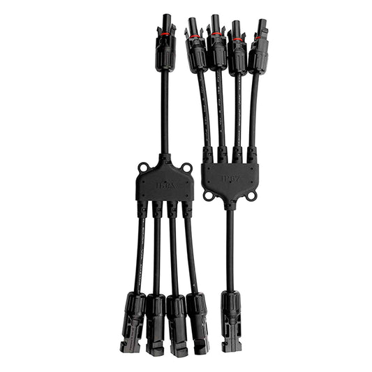 4 to 1 Solar Branch Connectors MMMMF+FFFFM Pair