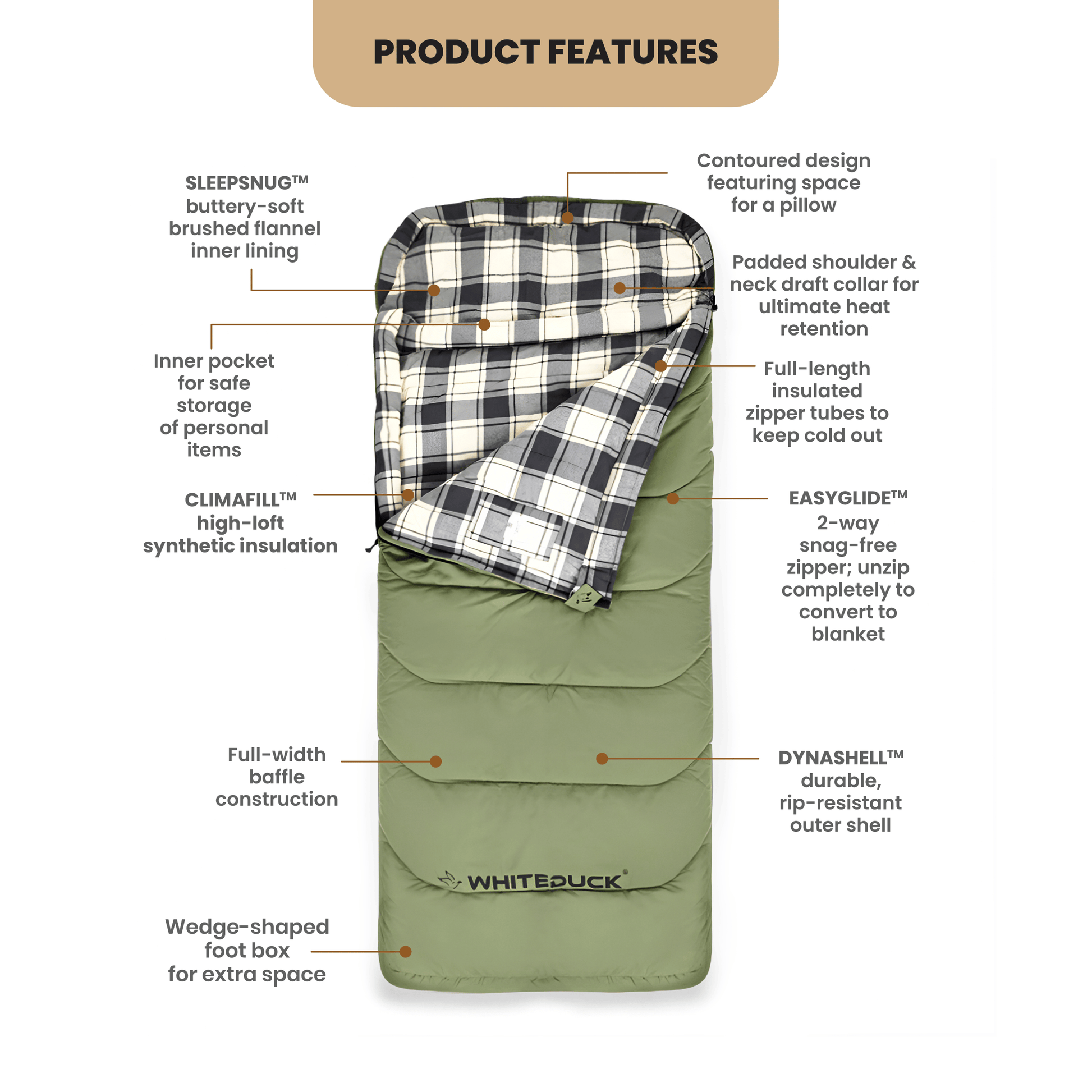 Slumbernest™ Sleeping bag  50°F