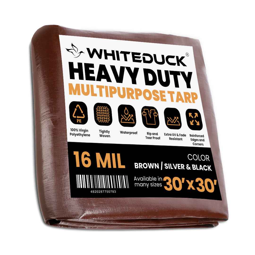 Super Heavy Duty Poly Tarp Cover Thick 16 Mil, 8 oz