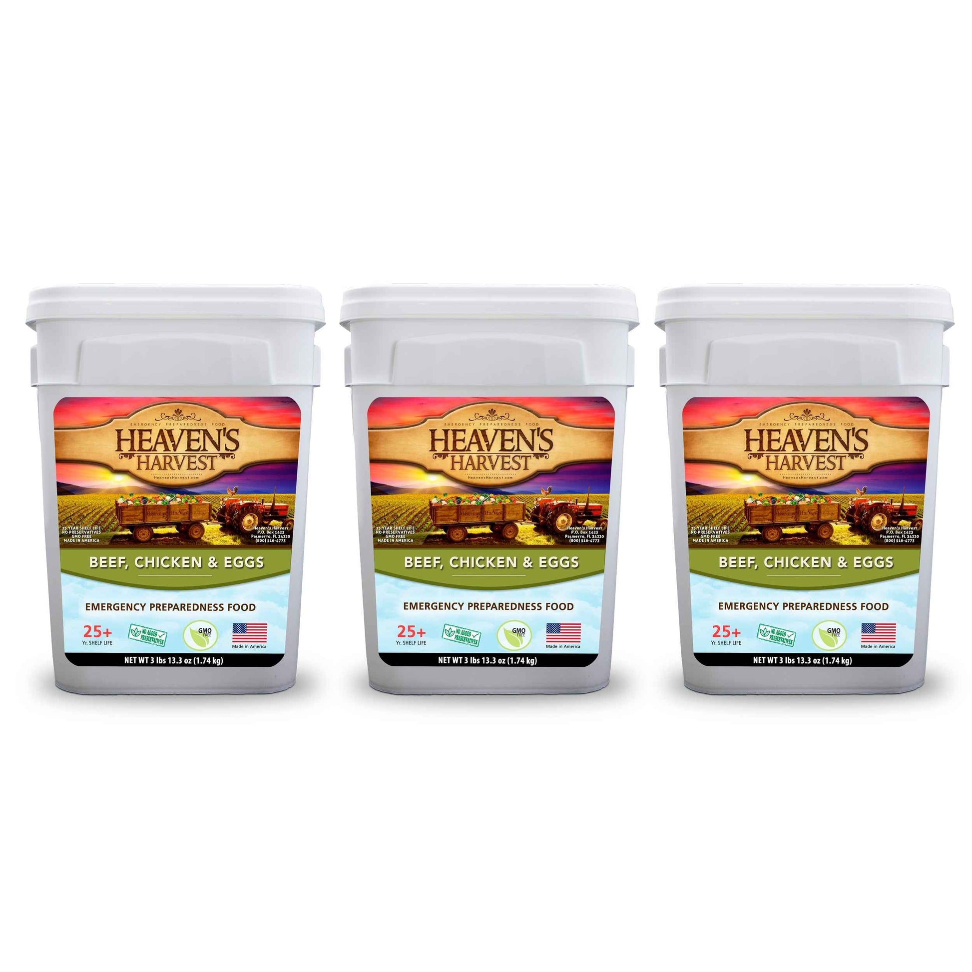 Combo Kit - Breakfast, Entree + Protein - 3 Months - 308 Servings - Emergency Survival Food Kit