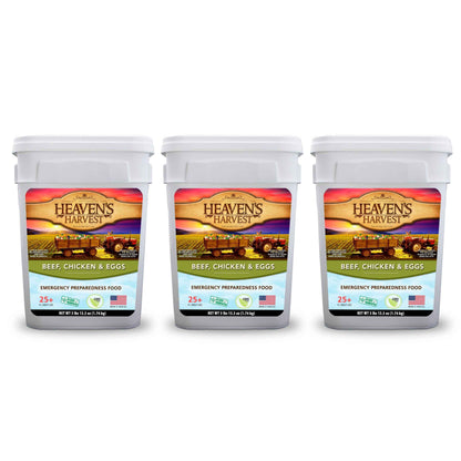 Combo Kit - Breakfast, Entree + Protein - 3 Months - 308 Servings - Emergency Survival Food Kit